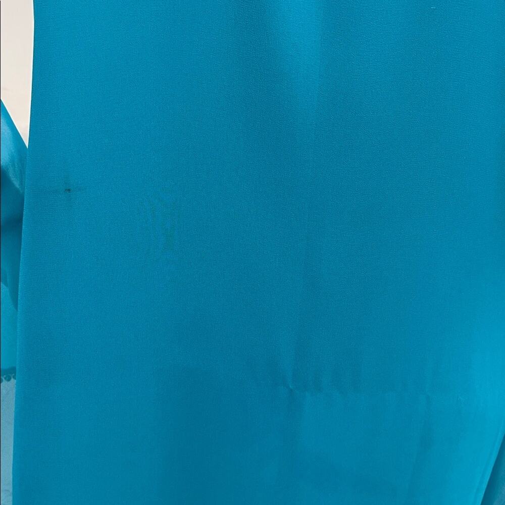 Moroccan Kaftan Maxi Dress Turquoise Hand Beaded Dubai Style Long Sleeve Formal - Picture 10 of 16